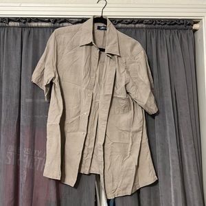 Men’s tan dress shirt